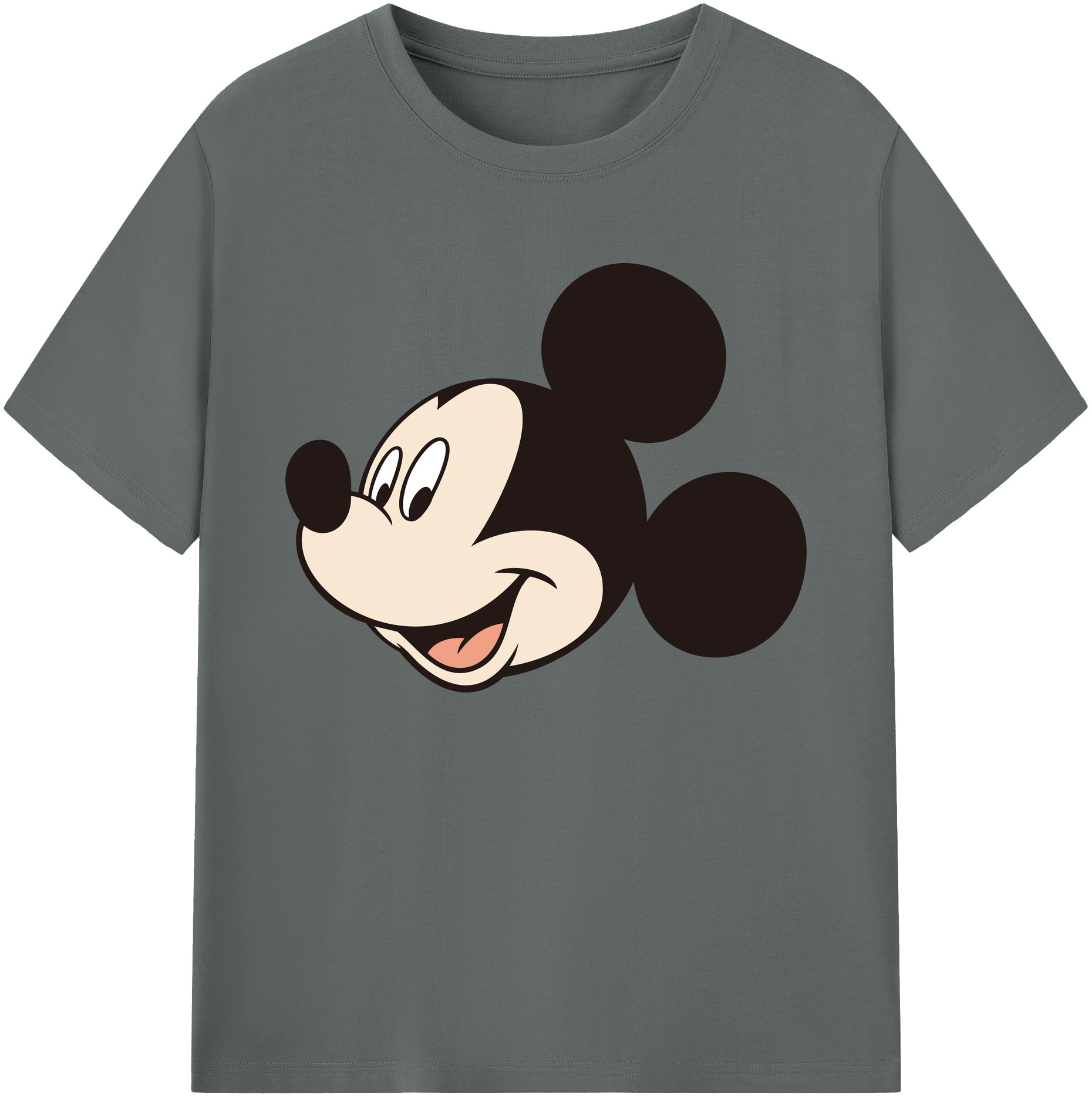ミッキーマウス Mickey Mouse 綿100％ メンズ半袖Tシャツ｜肌触りやわらか＆通気性